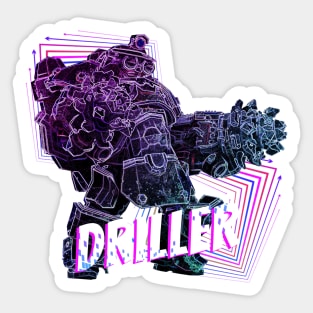 Linetangledrill Sticker